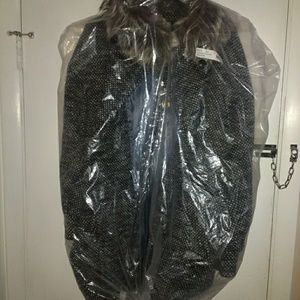 Coach Coat with Raccoon Fur Collar Nwot